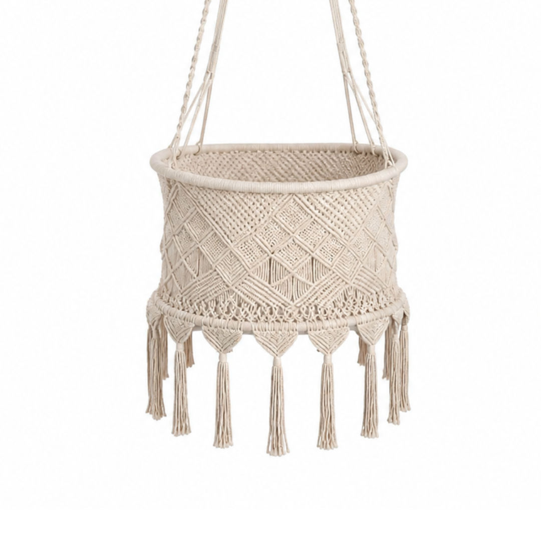 Handwoven Macrame Cradle